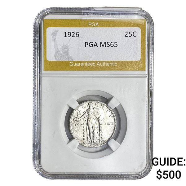 1926 Standing Liberty Quarter PGA MS65