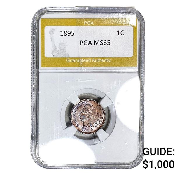 1895 Indian Head Cent PGA MS65