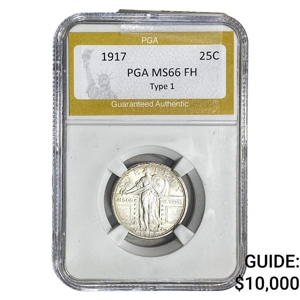 1917 Standing Liberty Quarter PGA MS66 FH Type 1