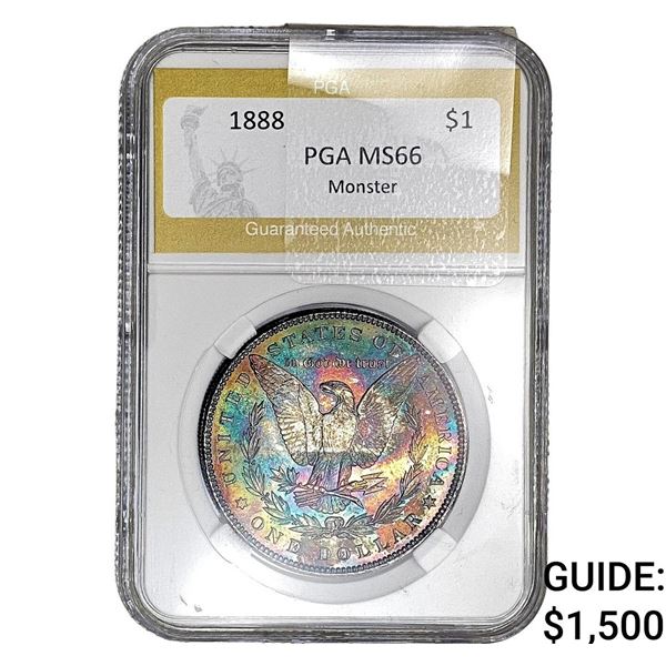 1888 Morgan Silver Dollar PGA MS66 Monster