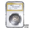 1888-O Morgan Silver Dollar PGA VF20 DDO Hot Lips