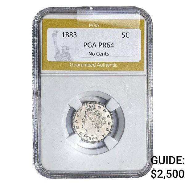 1883 Liberty Victory Nickel PGA PR64 No Cents
