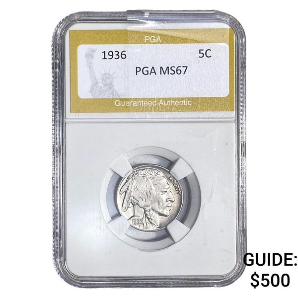 1936 Buffalo Nickel PGA MS67