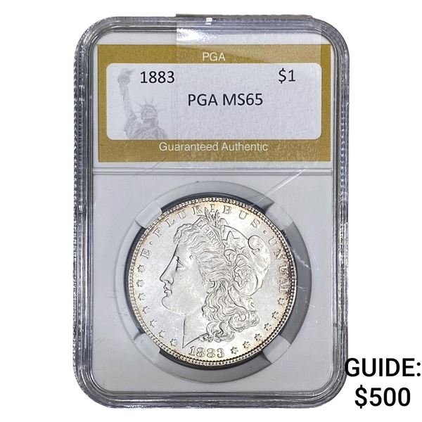 1883 Morgan Silver Dollar PGA MS65
