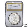 Image 1 : 1883 Morgan Silver Dollar PGA MS65