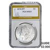 Image 1 : 1878 8TF Morgan Silver Dollar PGA MS63