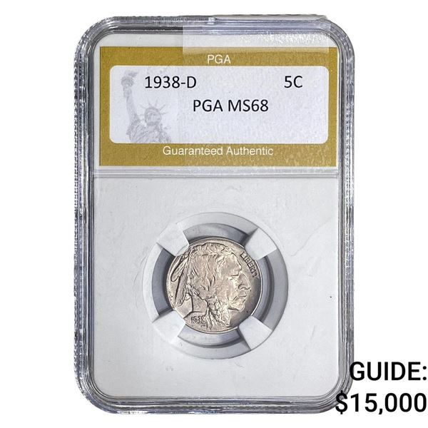 1938-D Buffalo Nickel PGA MS68
