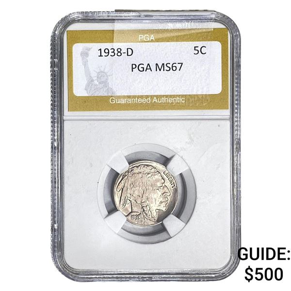 1938-D Buffalo Nickel PGA MS67