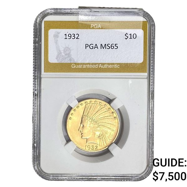 1932 $10 Gold Eagle PGA MS65