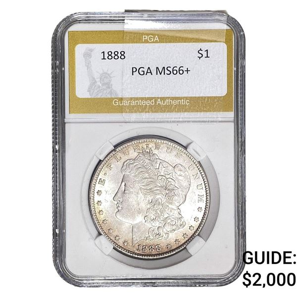 1888 Morgan Silver Dollar PGA MS66+