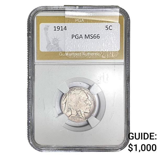 1914 Buffalo Nickel PGA MS66