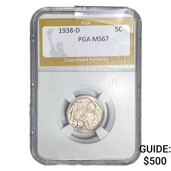 1938-D Buffalo Nickel PGA MS67