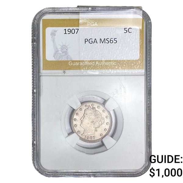 1907 Liberty Victory Nickel PGA MS65