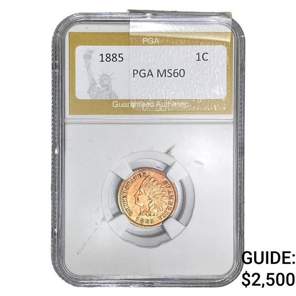 1885 Indian Head Cent PGA MS60