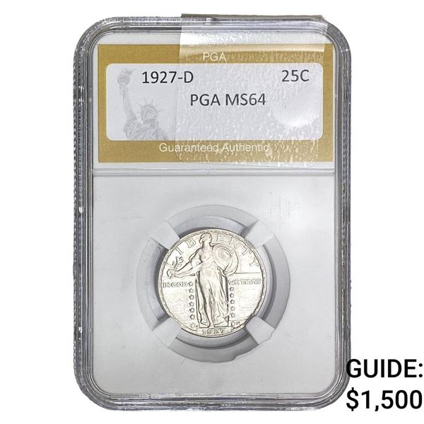 1927-D Standing Liberty Quarter PGA MS64