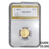Image 1 : 1911 $2.50 Gold Quarter Eagle PGA MS63