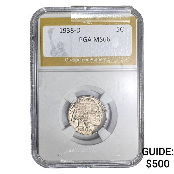 1938-D Buffalo Nickel PGA MS66