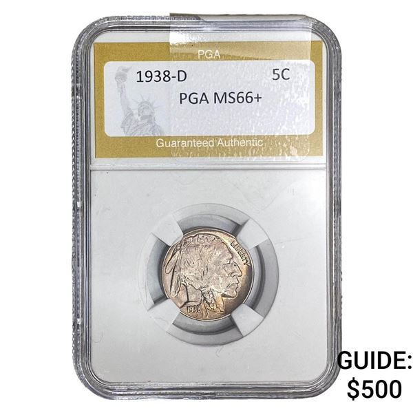 1938-D Buffalo Nickel PGA MS66+