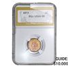 Image 1 : 1873 Indian Head Cent PGA MS66 RB