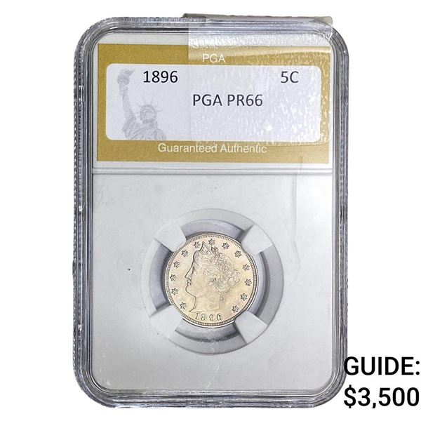 1896 Liberty Victory Nickel PGA PR66