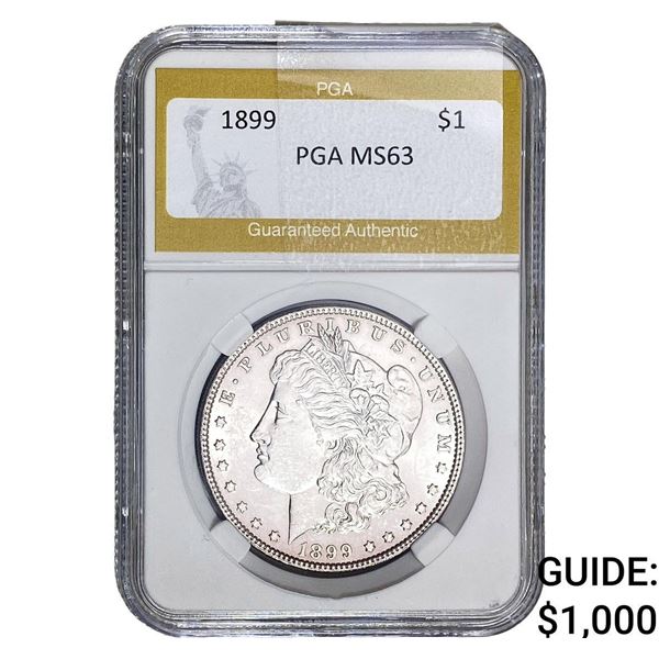 1899 Morgan Silver Dollar PGA MS63