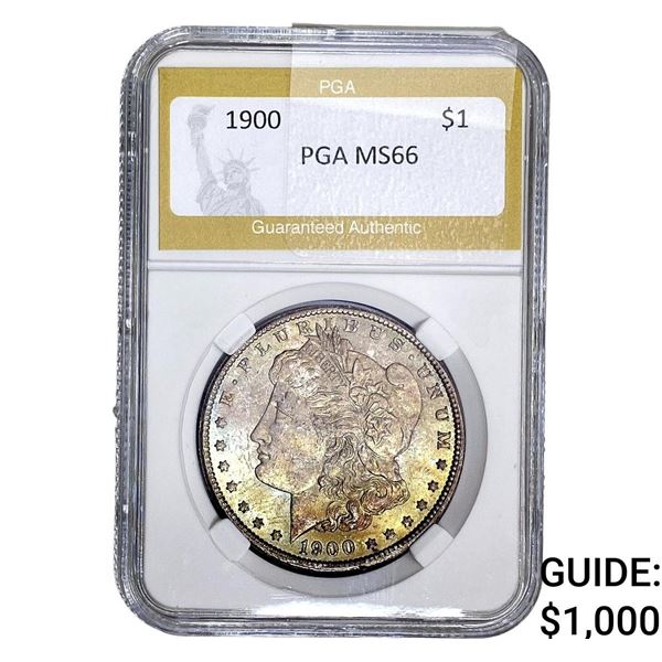 1900 Morgan Silver Dollar PGA MS66