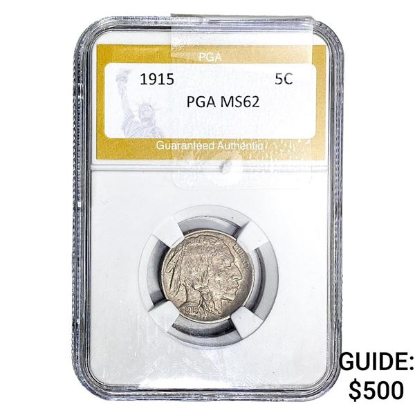 1915 Buffalo Nickel PGA MS62