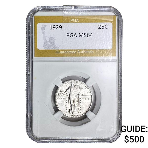 1929 Standing Liberty Quarter PGA MS64
