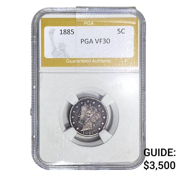 1885 Liberty Victory Nickel PGA VF30