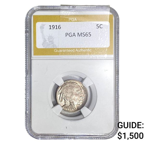 1916 Buffalo Nickel PGA MS65