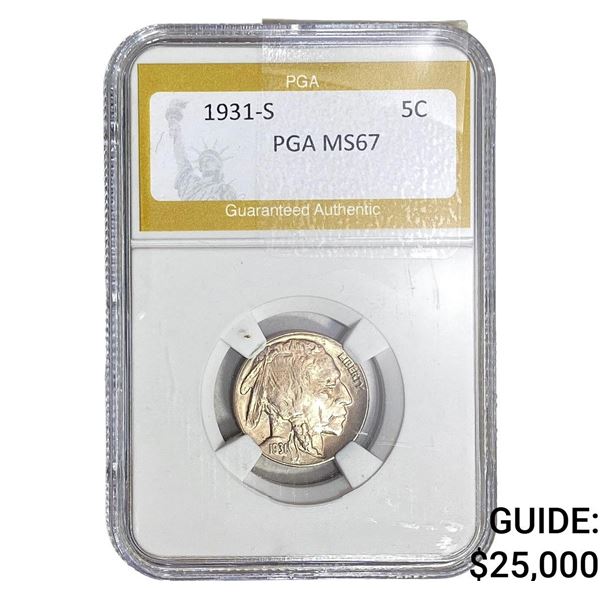 1931-S Buffalo Nickel PGA MS67