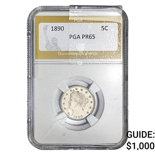 1890 Liberty Victory Nickel PGA PR65