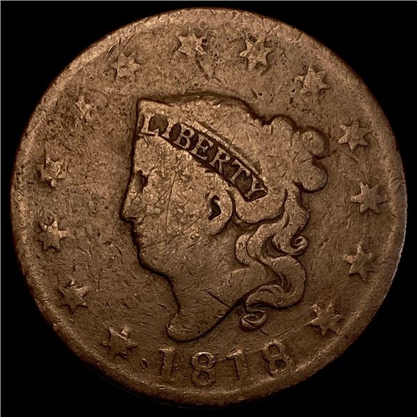 1818 Large Cent NICELY CIRCULATED