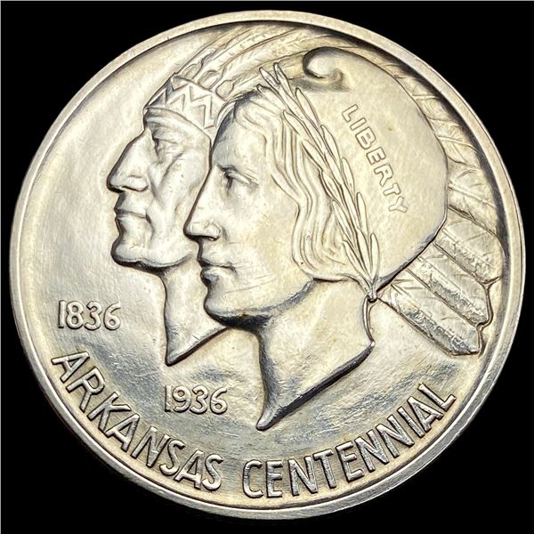 1936-D Arkansas Silver Half Dollar UNC