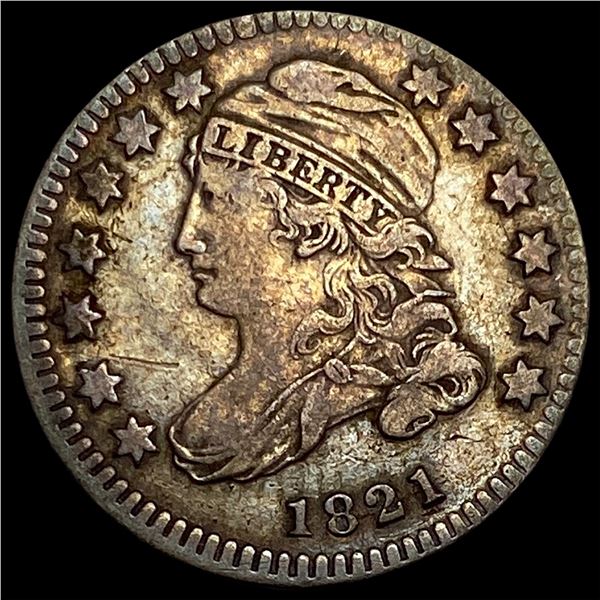 1821 Capped Bust Dime NEARLY UNCIRCULATED