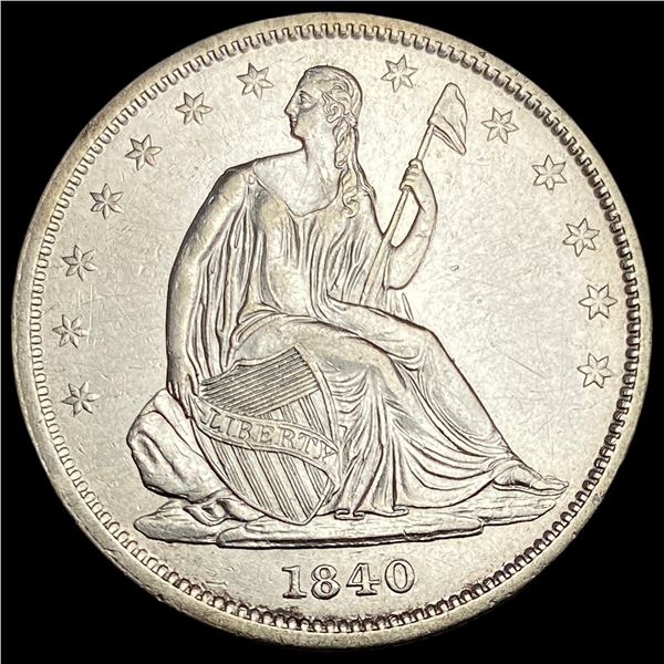 1840 Silver Half Dollar (No Drapery) CHOICE AU