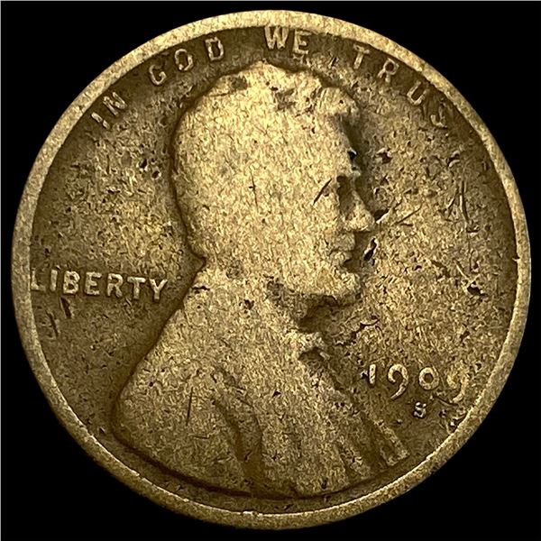 1909-S Lincoln Wheat Cent NICELY CIRCULATED