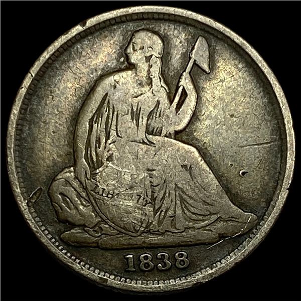 1838-O Silver Seated Liberty Dime NICELY CIRCULATED