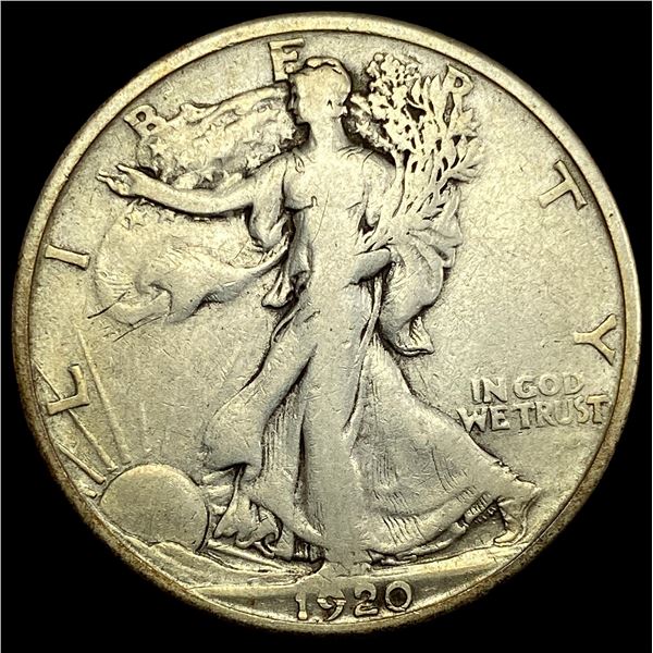 1920-S Silver Walking Liberty Half Dollar NICELY CIRCULATED