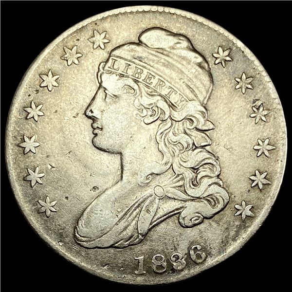 1836 Capped Bust Half Dollar NEARLY UNCIRCULATED