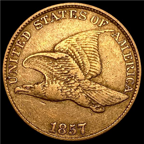 1857 Flying Eagle Cent NEARLY UNCIRCULATED