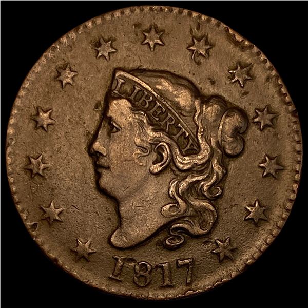 1817 Coronet Head Large Cent NEARLY UNCIRCULATED