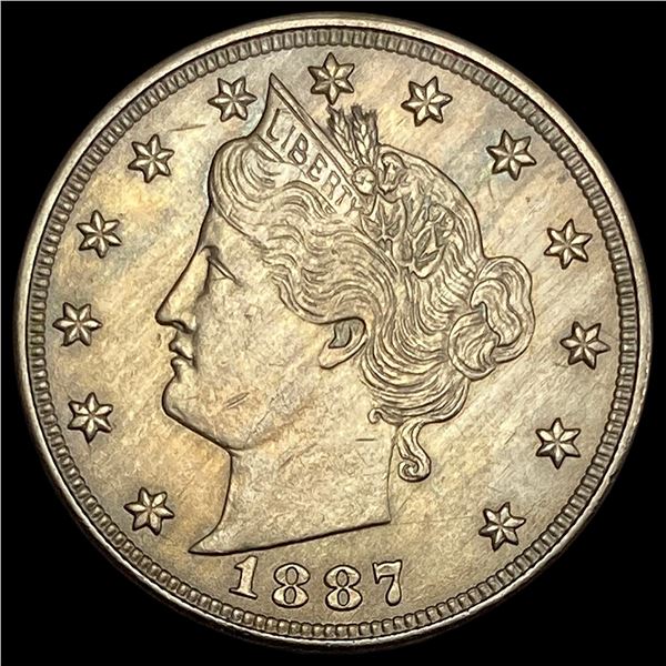 1887 Liberty Head Nickel CHOICE AU