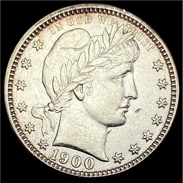 1900-O Silver Barber Quarter CLOSE UNC