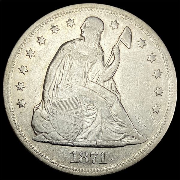 1871 Silver Dollar NEARLY UNCIRCULATED