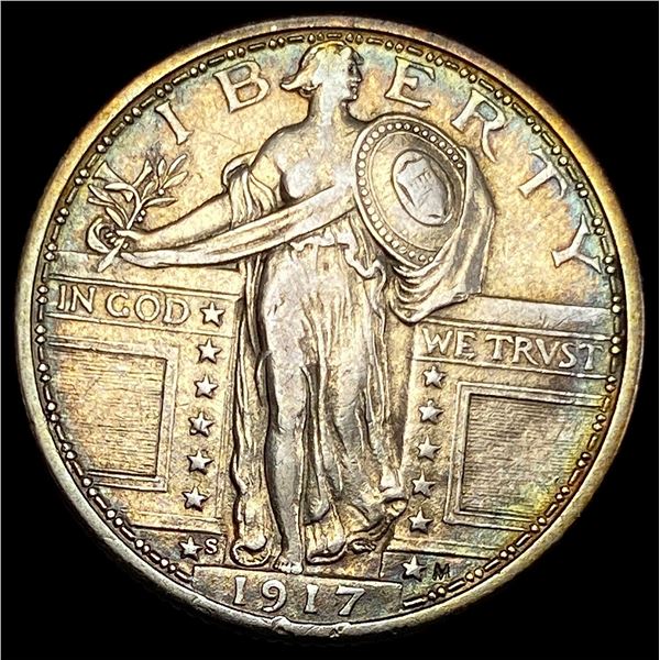 1917-S Silver Standing Liberty Quarter CLOSELY UNCIRCULATED