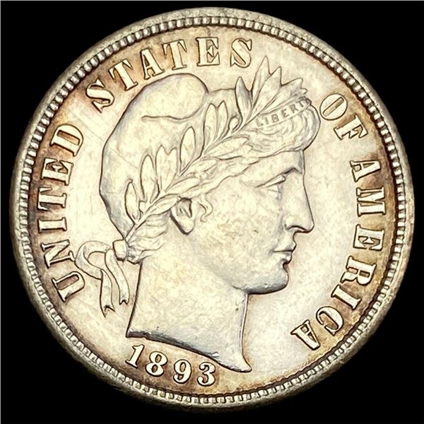 1893-S Silver Barber Dime UNCIRCULATED