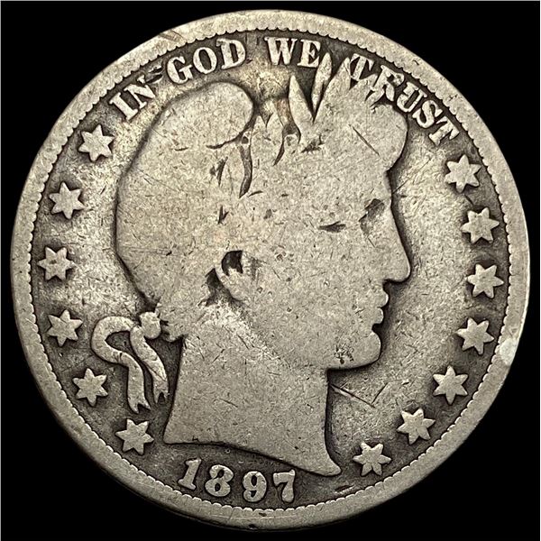 1897-O Silver Barber Half Dollar NICELY CIRCULATED