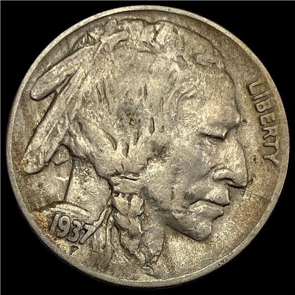 1937-D Buffalo Nickel NEARLY UNCIRCULATED