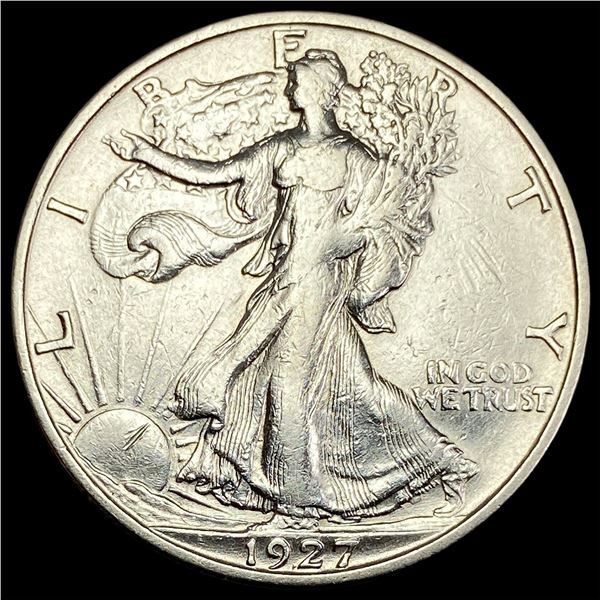 1927-S Silver Walking Liberty Half Dollar CLOSELY UNCIRCULATED